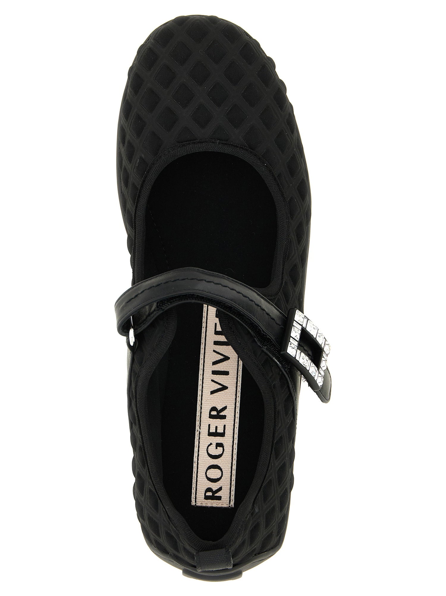 Roger Vivier Viv Low Ballet Flats Black