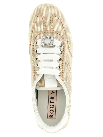 Roger Vivier Viv Low Sneakers Beige