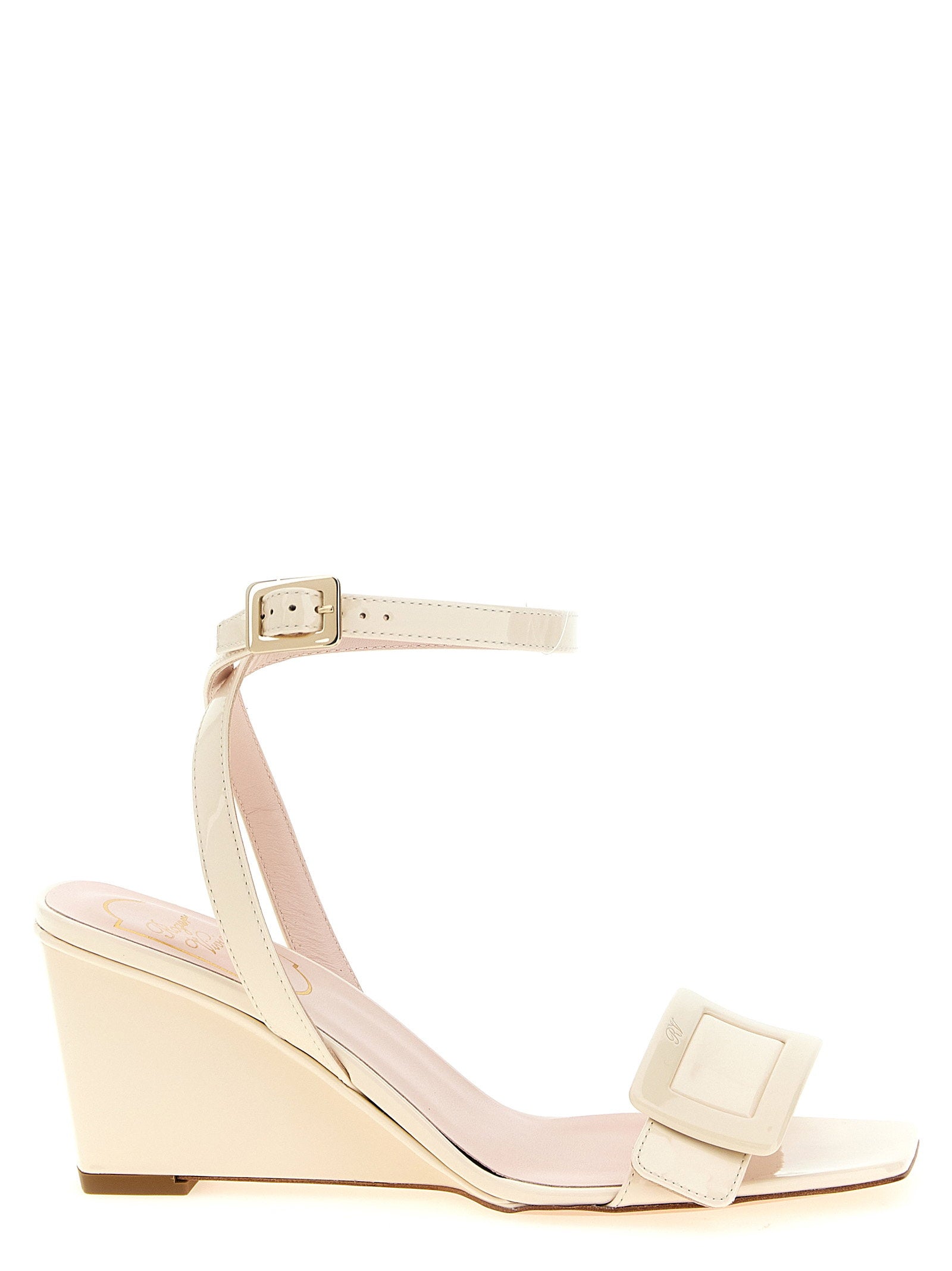 Roger Vivier Belle Vivier Sandals White
