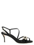 Roger Vivier Mini Flower Strass Sandals Black