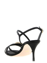 Roger Vivier Mini Flower Strass Sandals Black