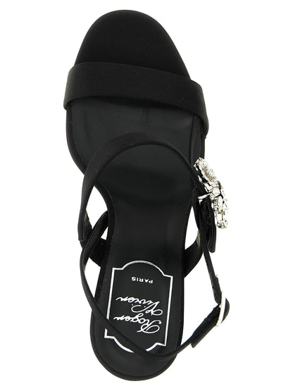 Roger Vivier Mini Bouquet Sandals Black