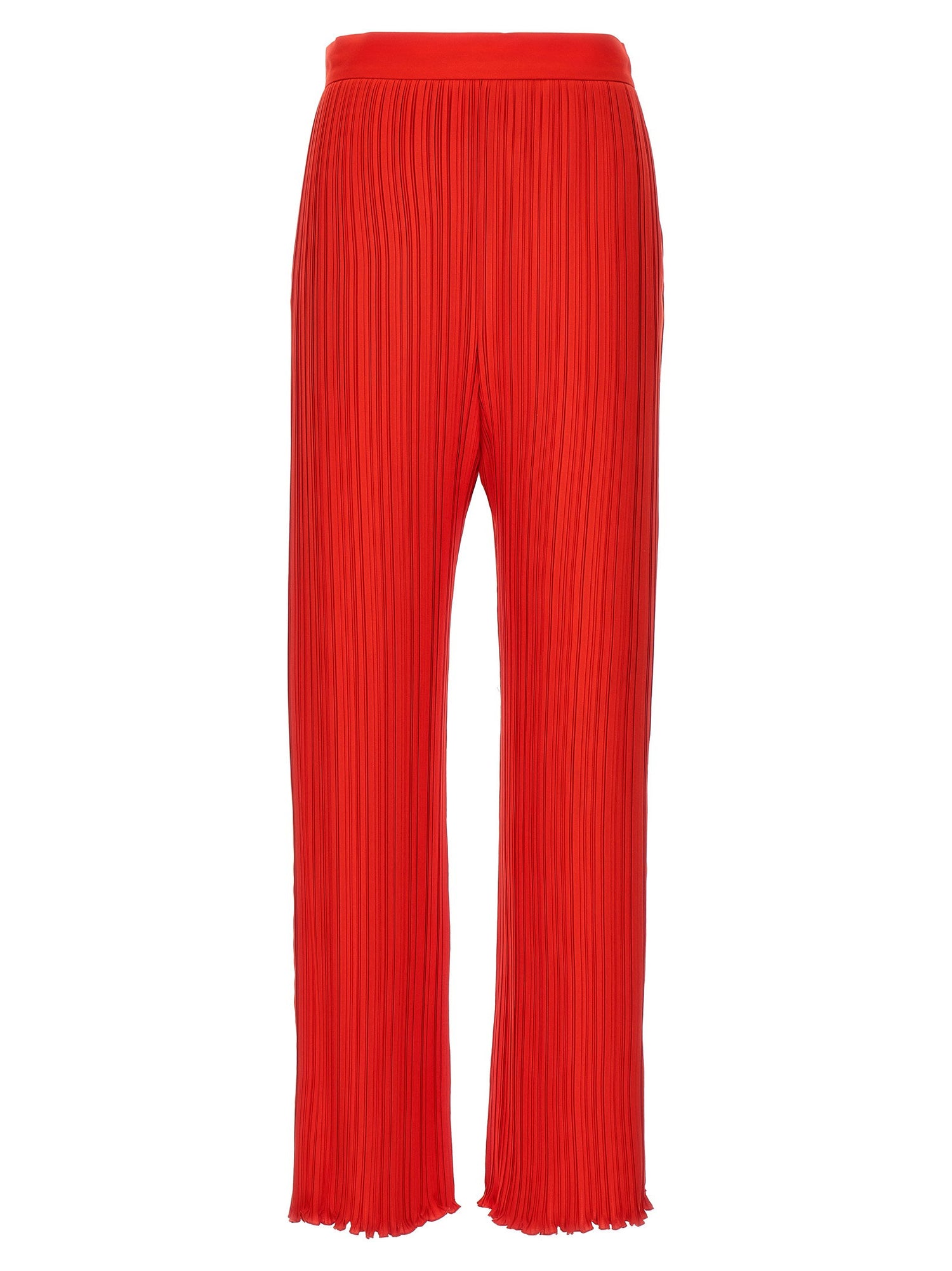 Lanvin Pleated Pants Red