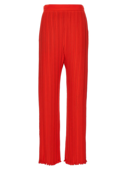 Lanvin Pleated Pants Red