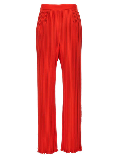 Lanvin Pleated Pants Red