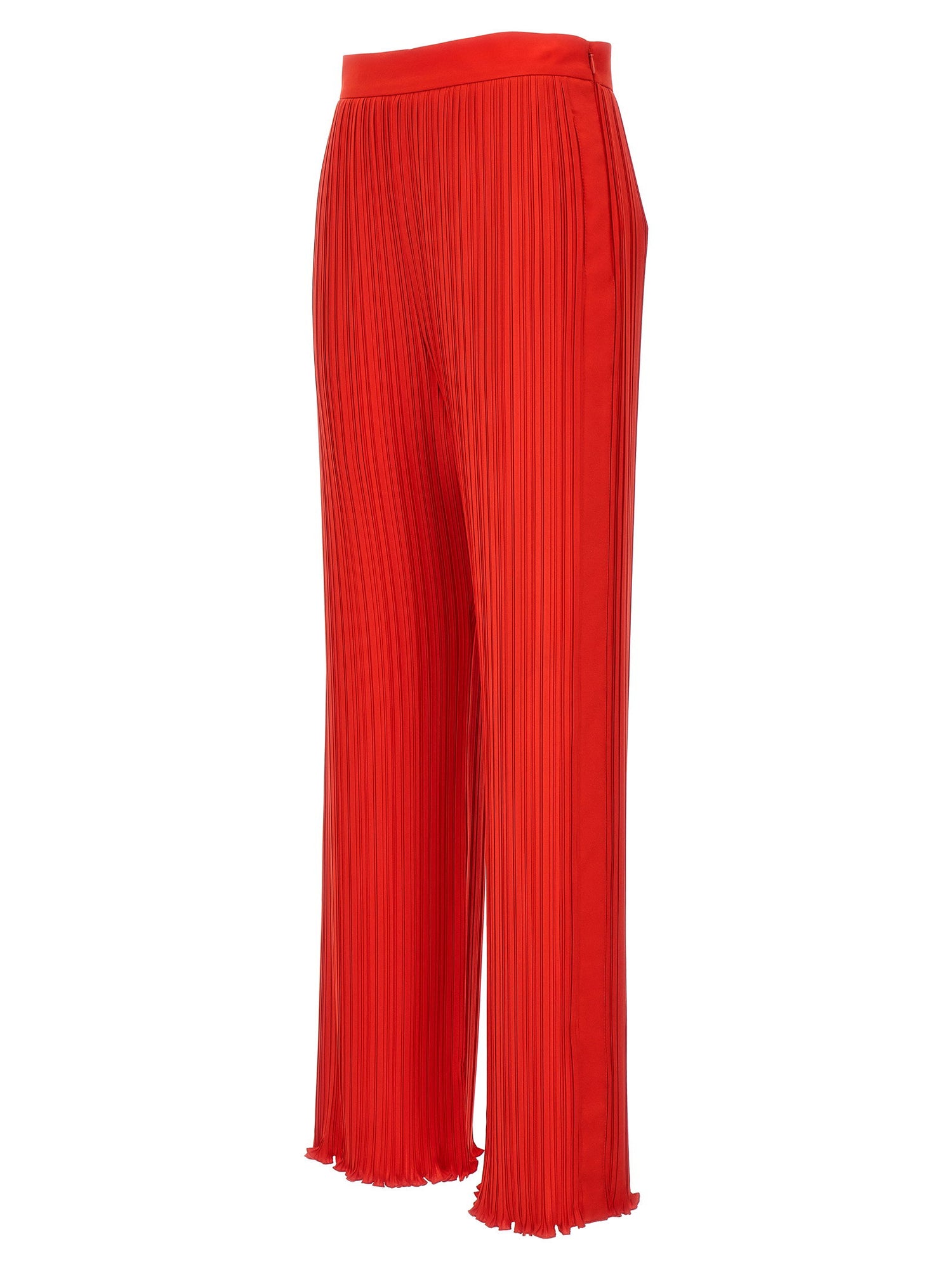 Lanvin Pleated Pants Red