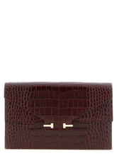 Tom Ford Aube Mini Clutch Bordeaux