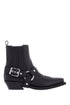 Ganni western chelsea ankle boots Black
