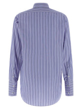 Maison Margiela Striped Cotton Shirt Light blue