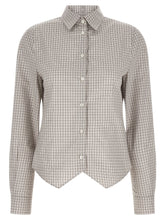 Maison Margiela Pointed Hem Shirt Beige