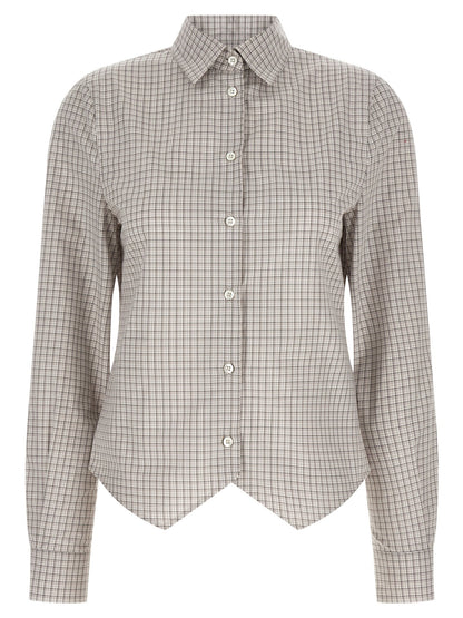 Maison Margiela Pointed Hem Shirt Beige