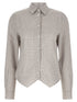 Maison Margiela Pointed Hem Shirt Beige