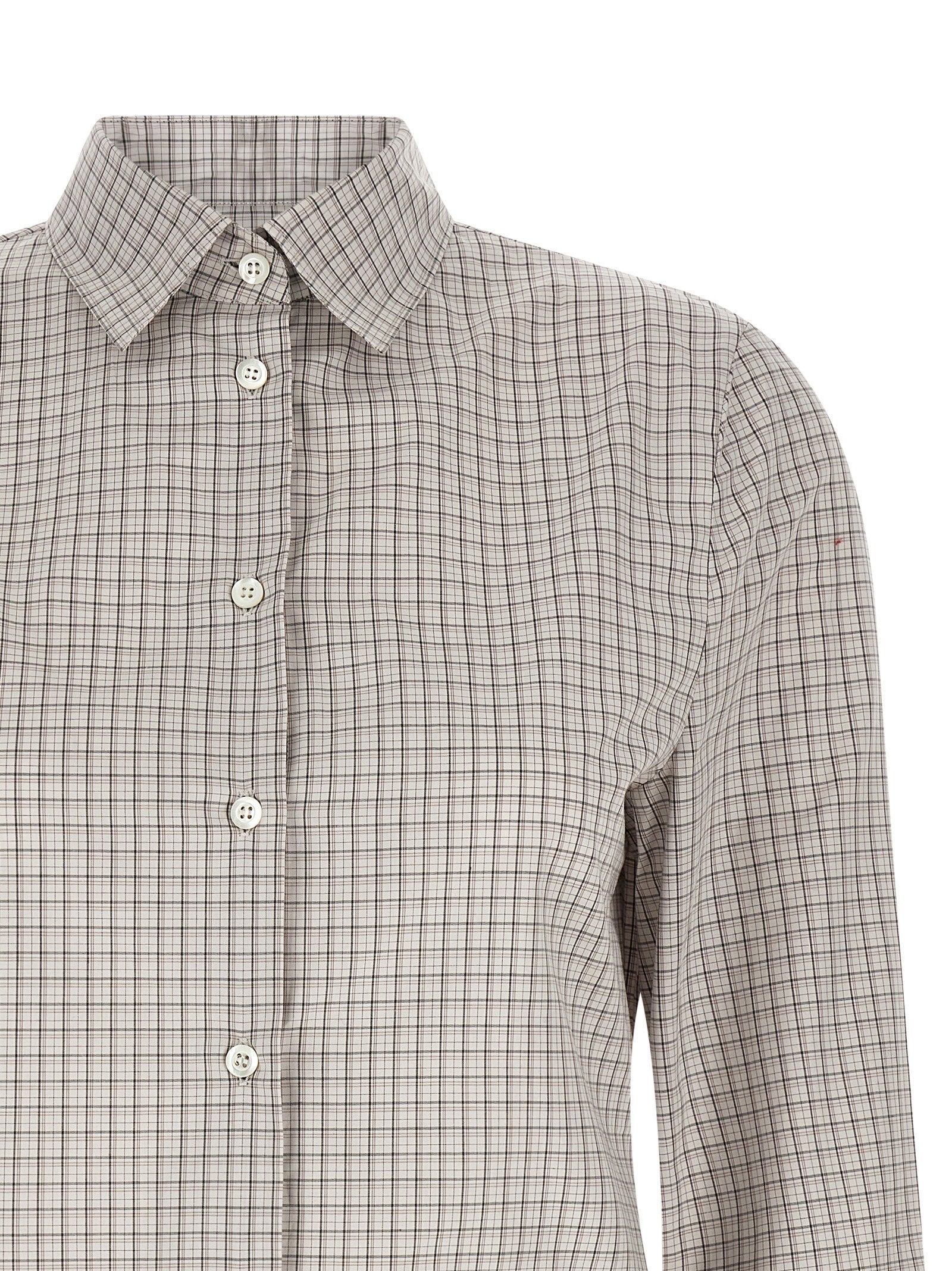 Maison Margiela Pointed Hem Shirt Beige