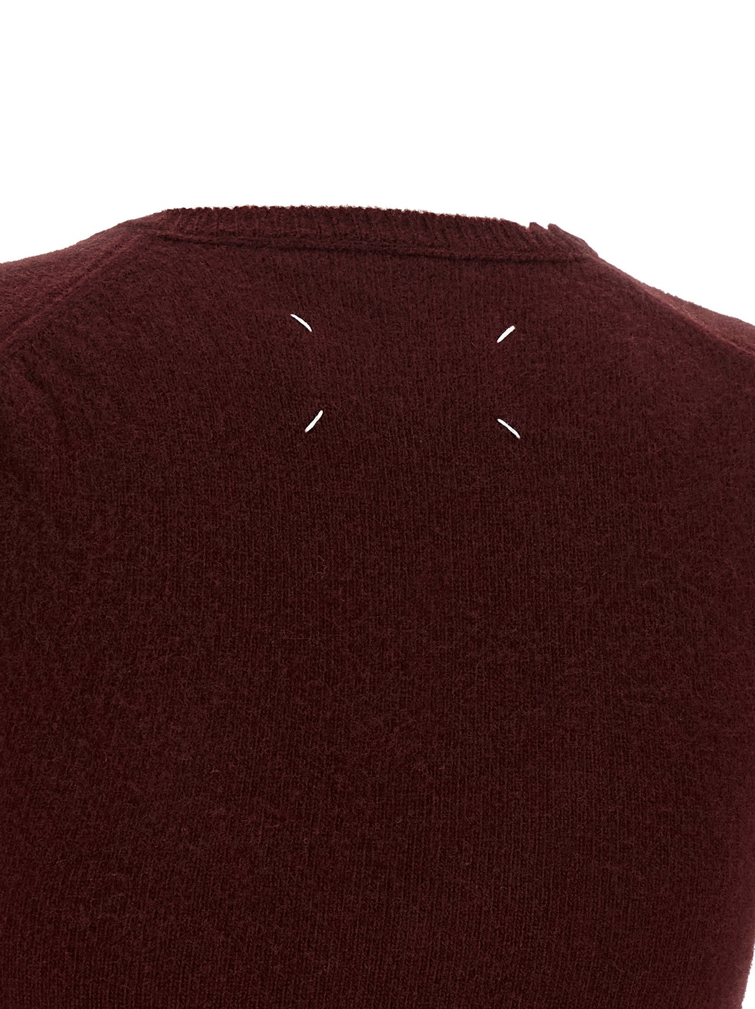 Maison Margiela Distressed Vest Bordeaux