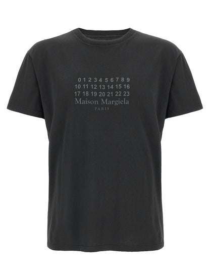 Maison Margiela Numeric Signature Mm6 T-shirt Black
