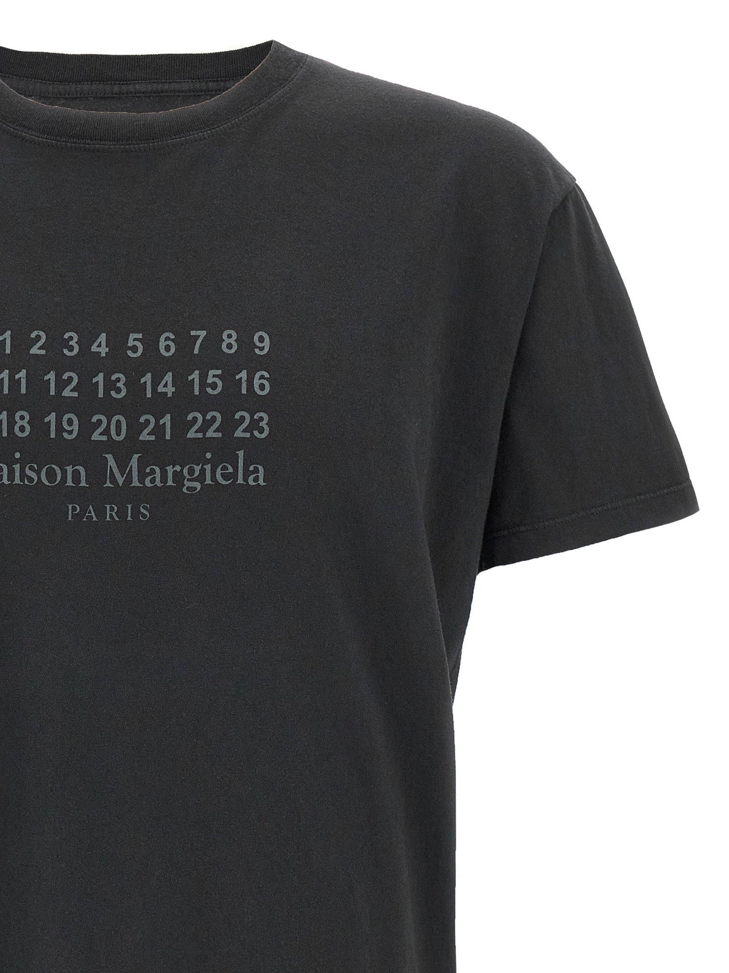 Maison Margiela Numeric Signature Mm6 T-shirt Black