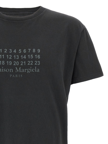 Maison Margiela Numeric Signature Mm6 T-shirt Black