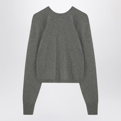 Maison Margiela Green Mélange Wool Crewneck Sweater Green