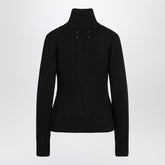 Maison Margiela Black Virgin Wool Double-Zip Cardigan Black