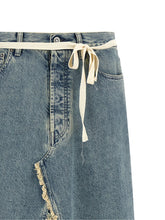 Maison Margiela Raw Hem Denim Skirt Light blue