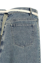 Maison Margiela Raw Hem Denim Skirt Light blue