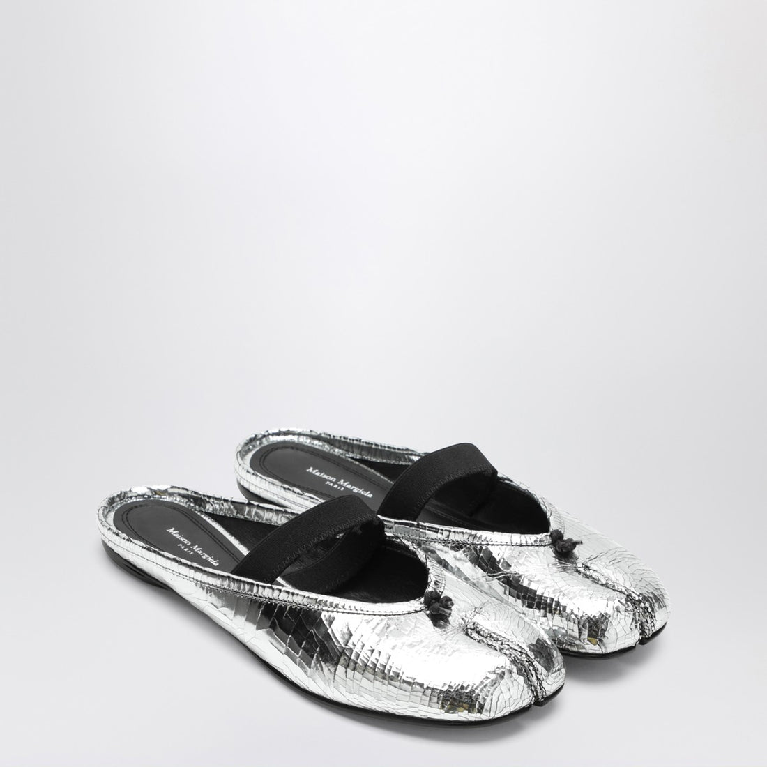Maison Margiela Tabi Broken Mirror Mules Metal