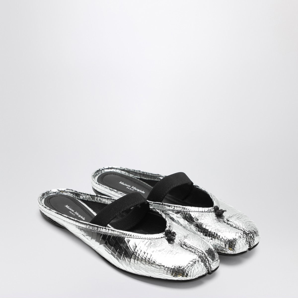 Maison Margiela Tabi Broken Mirror Mules Metal