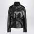 Maison Margiela Black Glossy Laminated Cotton Belted Jacket Black
