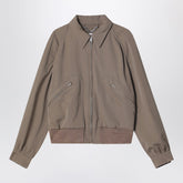 Maison Margiela Virgin Wool Zip-Up Jacket Beige