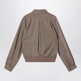 Maison Margiela Virgin Wool Zip-Up Jacket Beige