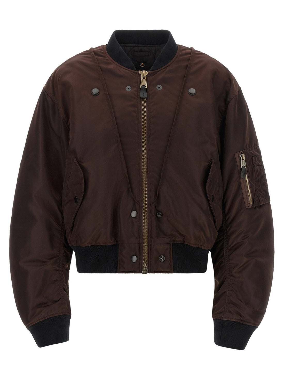 Maison Margiela Ma-1 Reversible Bomber Jacket Brown
