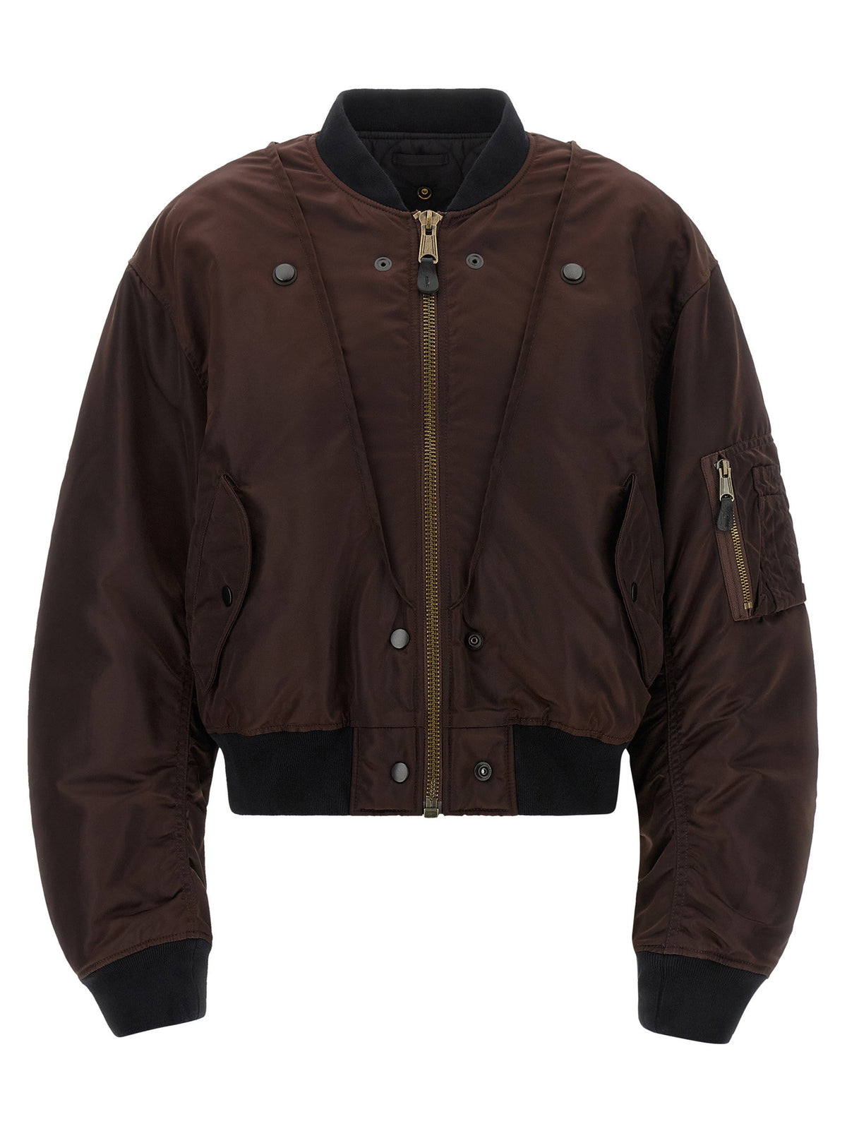 Maison Margiela Ma-1 Reversible Bomber Jacket Brown
