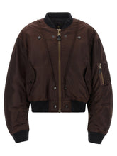 Maison Margiela Ma-1 Reversible Bomber Jacket Brown