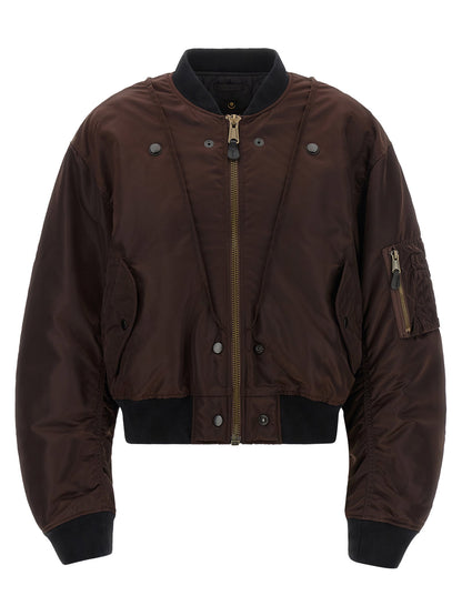 Maison Margiela Ma-1 Reversible Bomber Jacket Brown