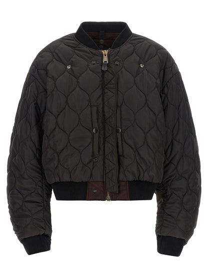 Maison Margiela Ma-1 Reversible Bomber Jacket Brown