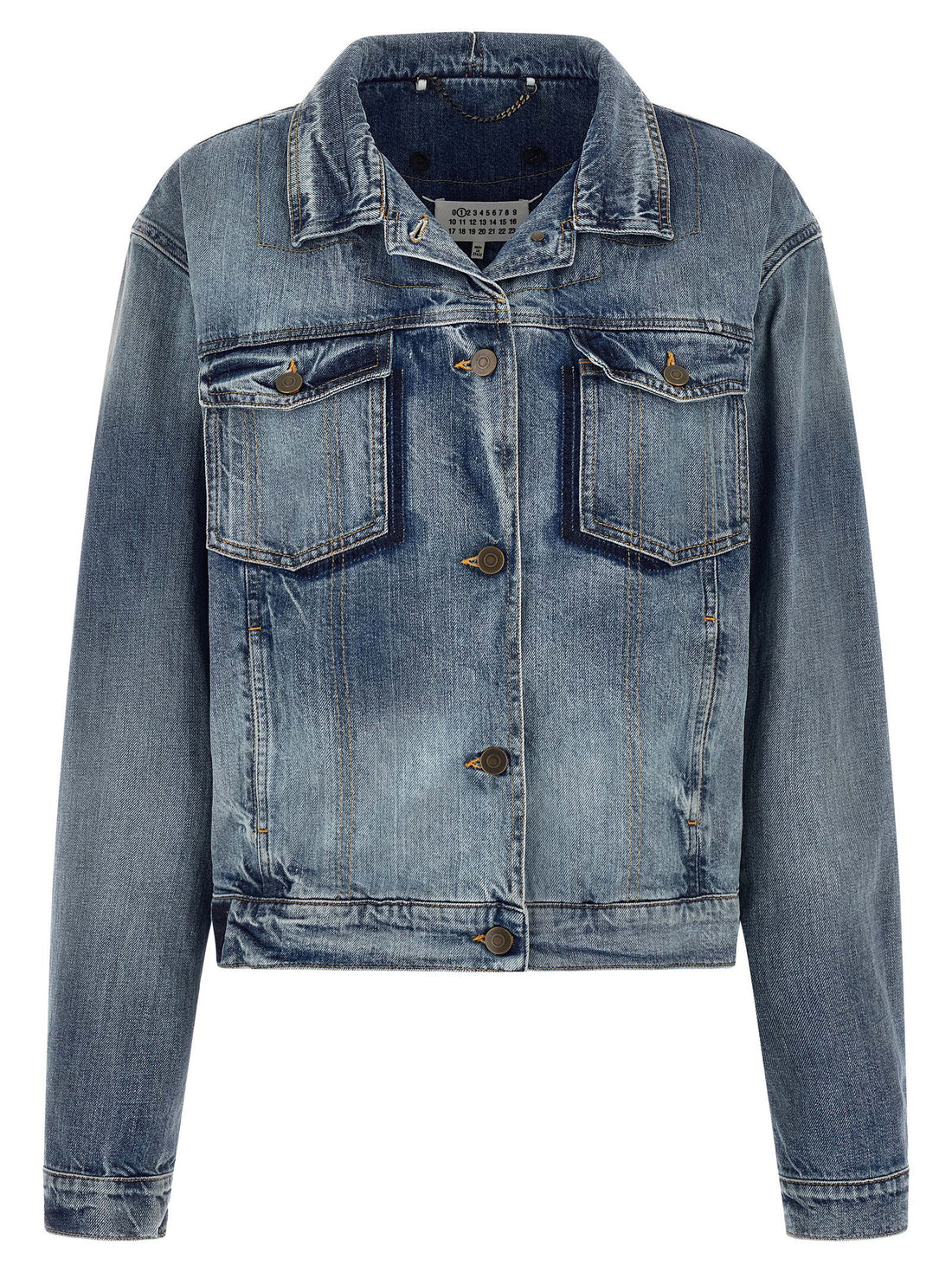 Maison Margiela Folded Collar Jacket Blue