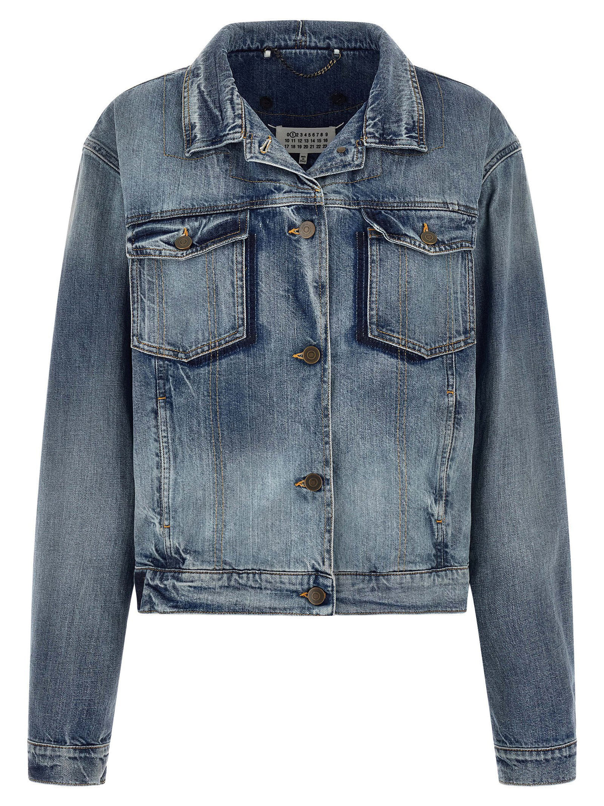 Maison Margiela Folded Collar Jacket Blue