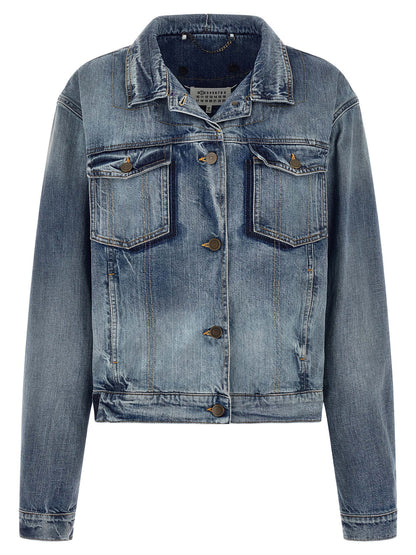 Maison Margiela Folded Collar Jacket Blue