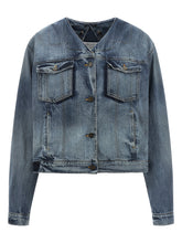 Maison Margiela Folded Collar Jacket Blue