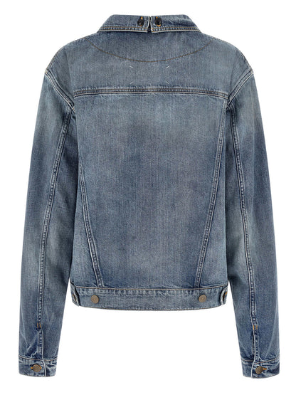 Maison Margiela Folded Collar Jacket Blue