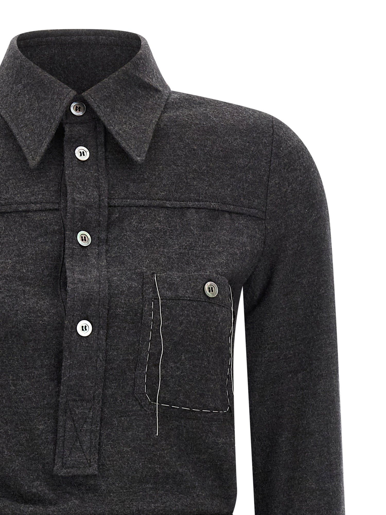 Maison Margiela Shirt Dress Gray