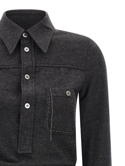 Maison Margiela Shirt Dress Gray