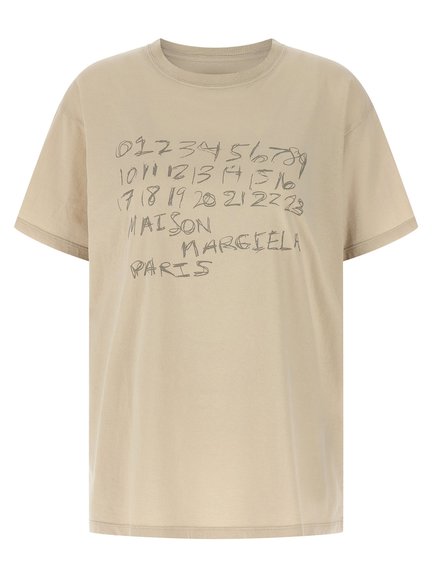 Maison Margiela Printed T-shirt Beige