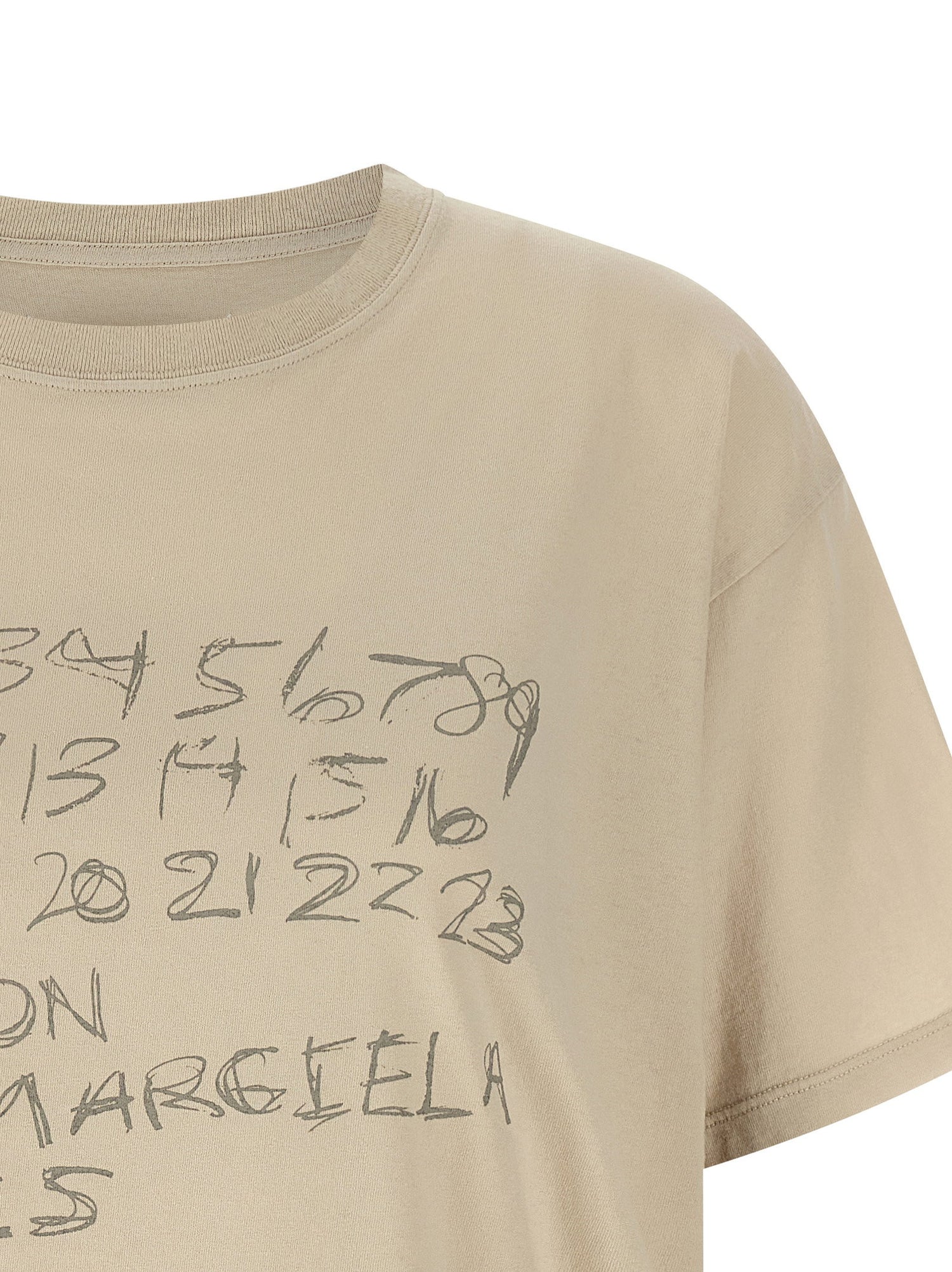 Maison Margiela Printed T-shirt Beige