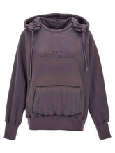 Maison Margiela Logo Reverse Hoodie Purple