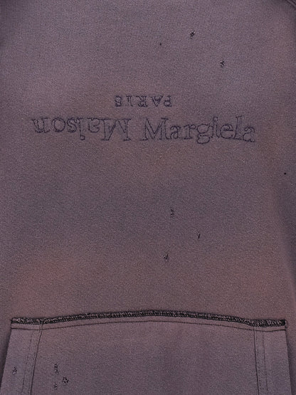 Maison Margiela Logo Reverse Hoodie Purple