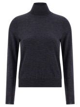 Maison Margiela Wool Turtleneck Sweater Blue