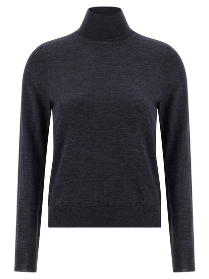 Maison Margiela Wool Turtleneck Sweater Blue