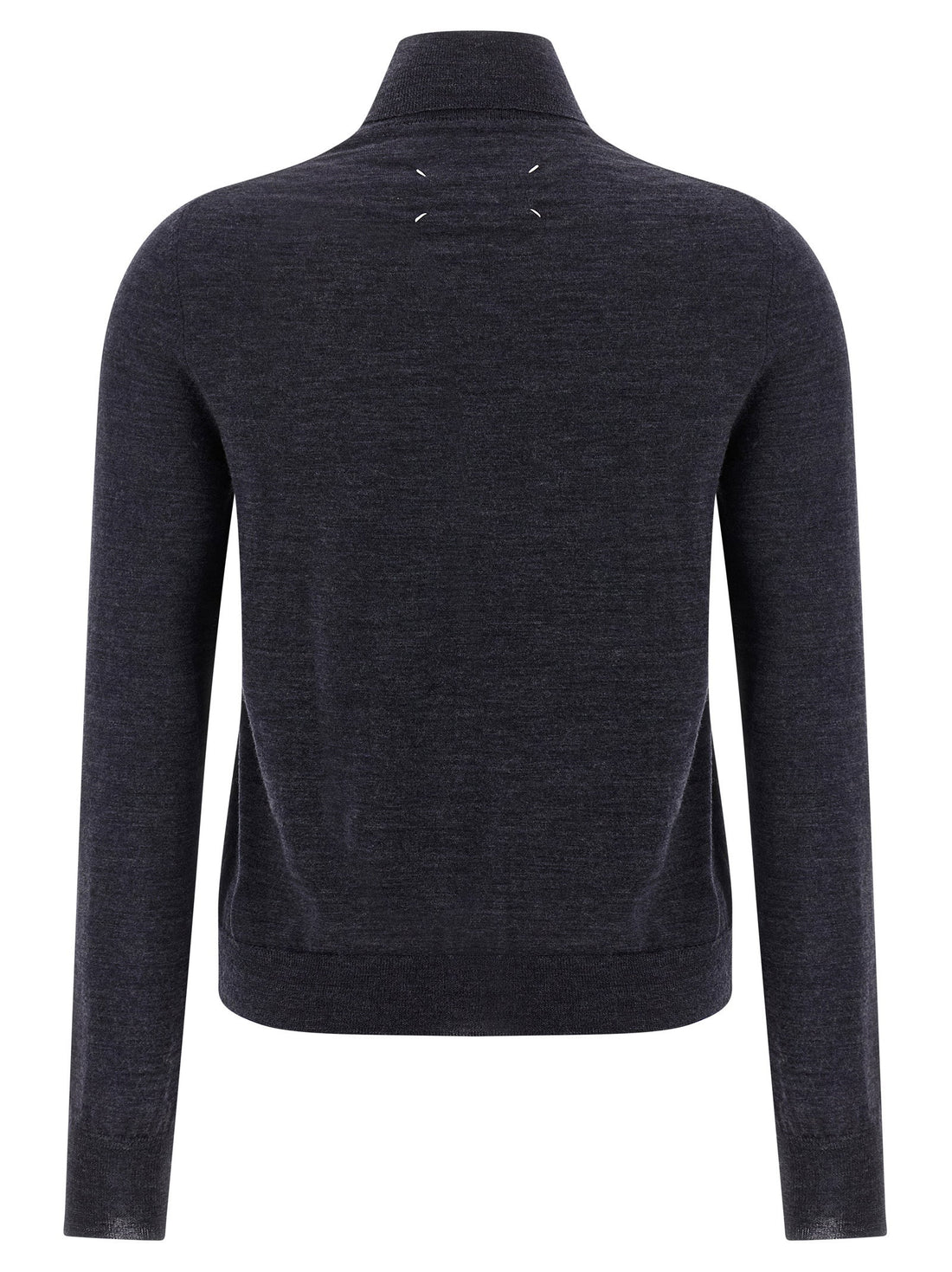 Maison Margiela Wool Turtleneck Sweater Blue