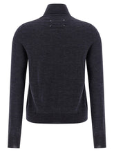 Maison Margiela Wool Turtleneck Sweater Blue